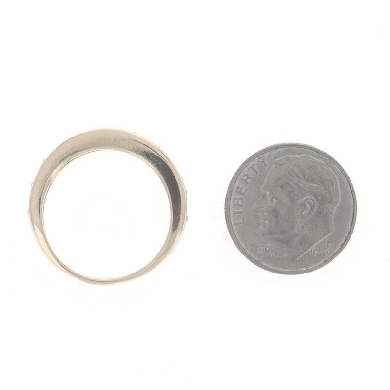 Bague en or jaune 14k avec diamant rond brillant 1.00ctw en vente 1