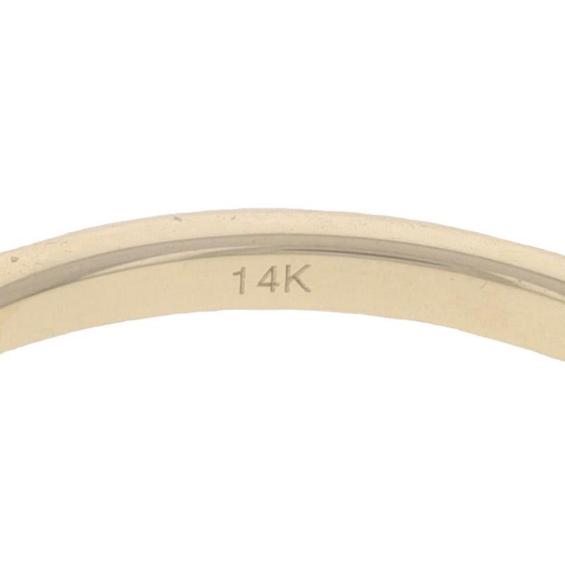 Gelbgold Diamantband - 14k Runde Brillant .15ctw Quatrefoil Ring 2