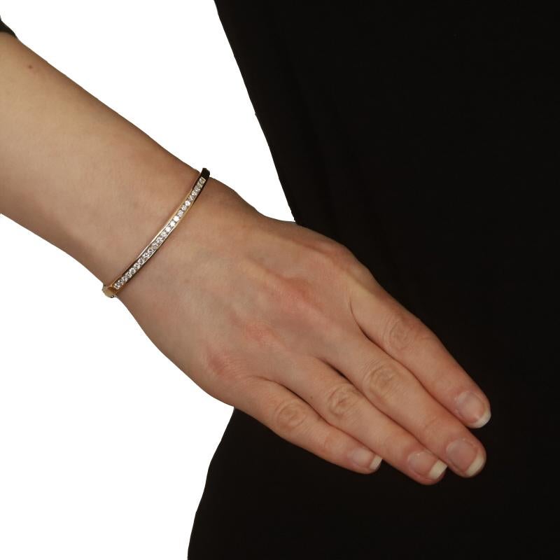 Gelbgold-Diamant-Armreif 6 1/2
