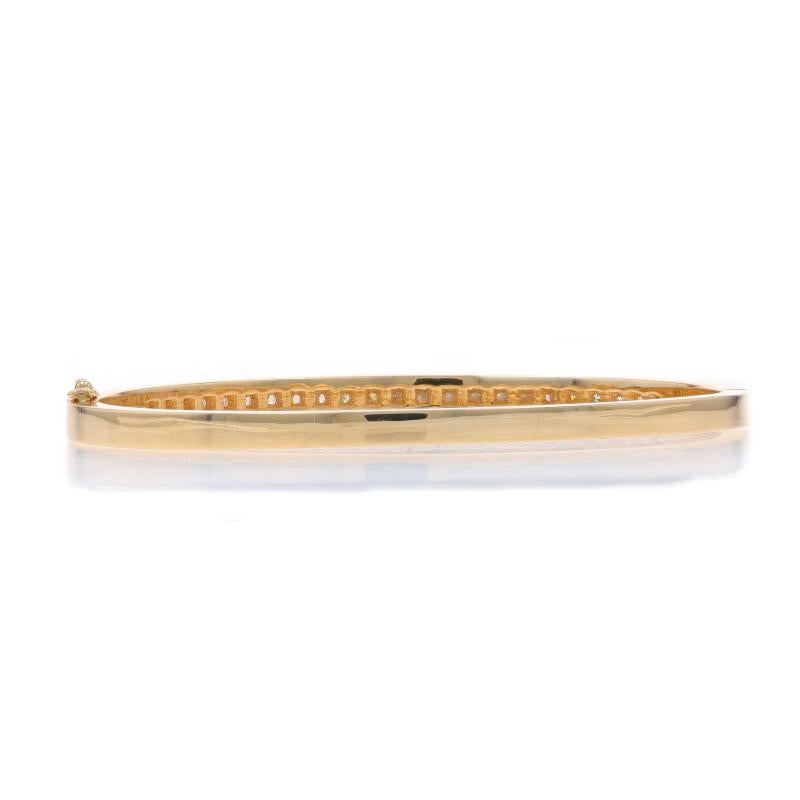 Gelbgold-Diamant-Armreif 6 1/2