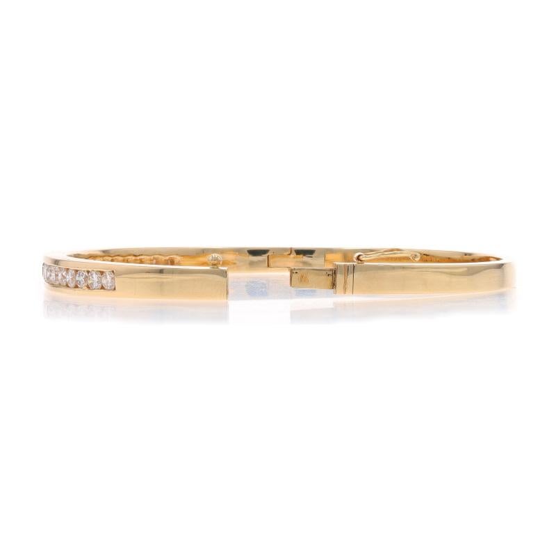 Gelbgold-Diamant-Armreif 6 1/2