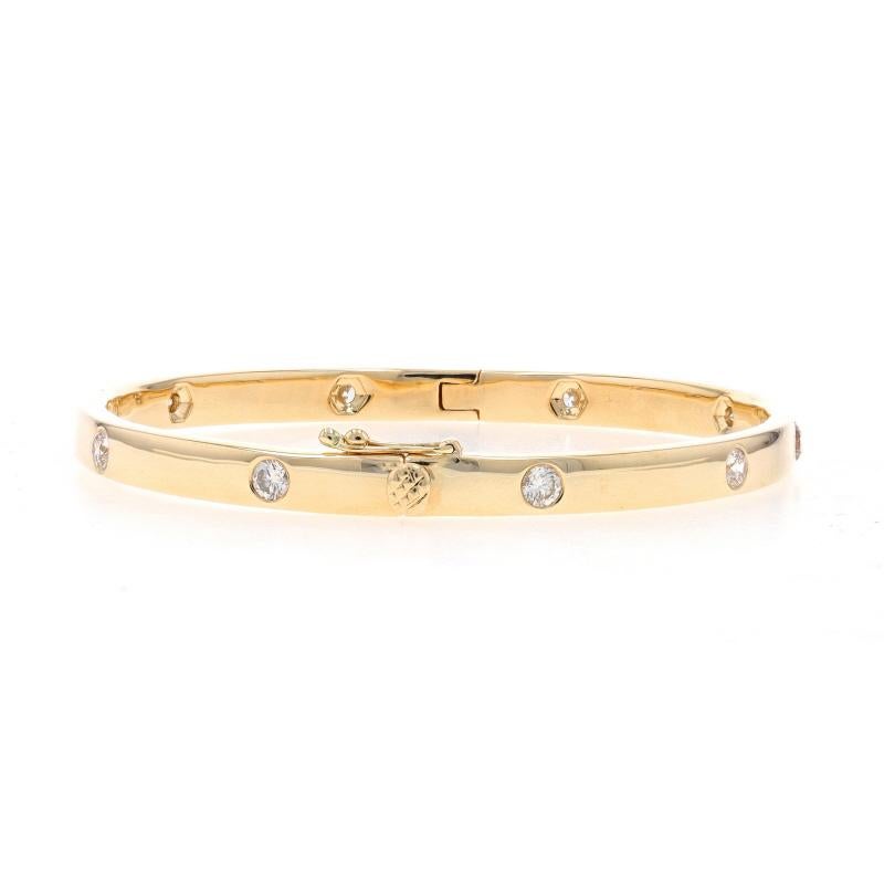 Gelbgold Diamant-Armreif 6 1/2