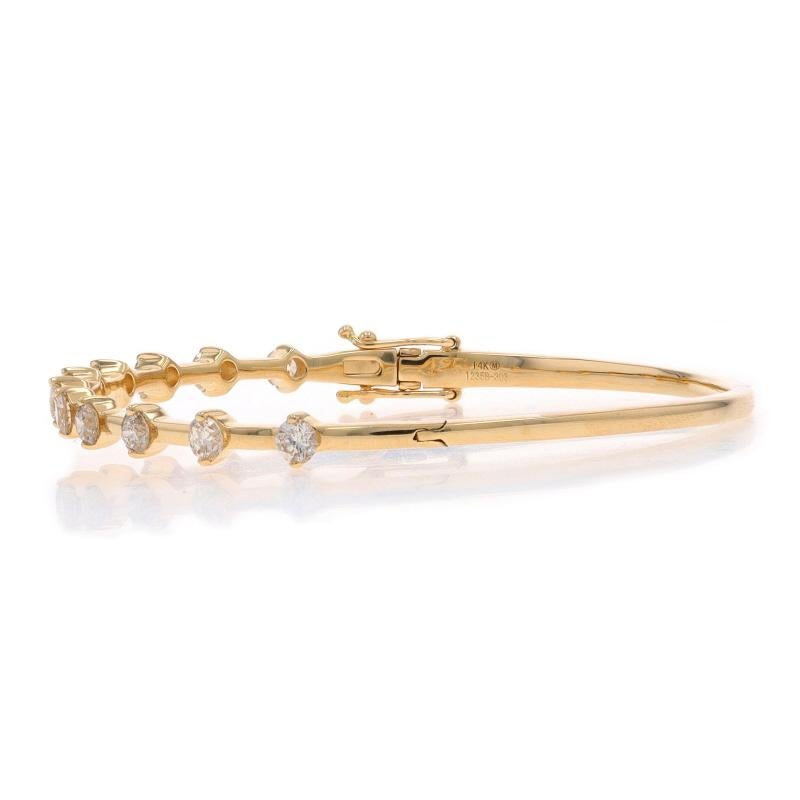 Gelbgold Diamant-Armreif 6 1/2
