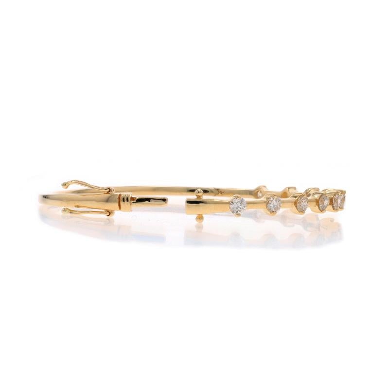 Gelbgold Diamant-Armreif 6 1/2