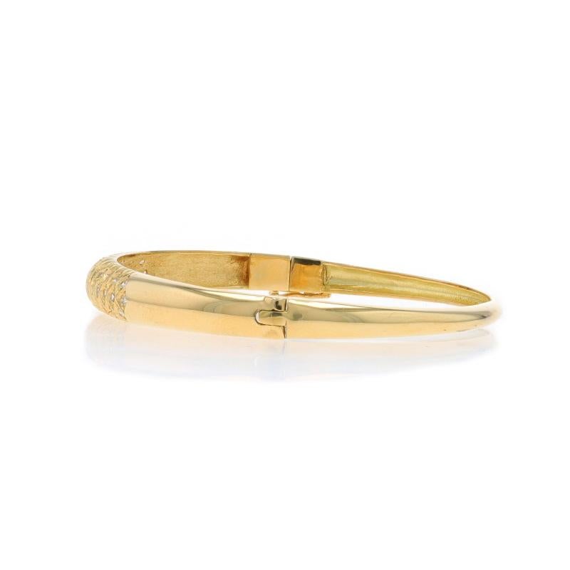 Bracelet en or jaune avec diamant 6 1/4