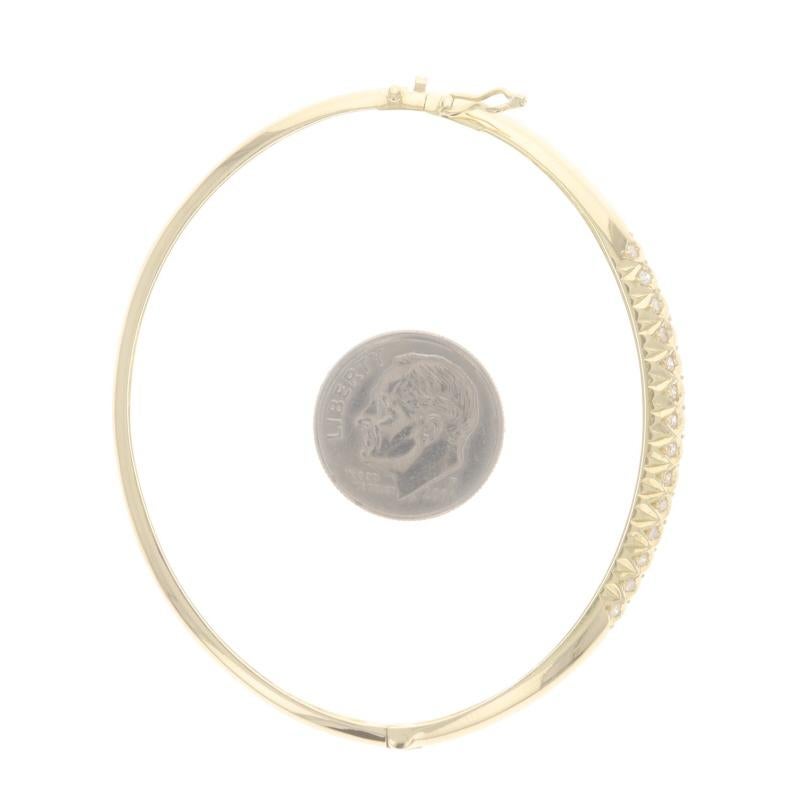 Bracelet en or jaune avec diamant 6 1/4