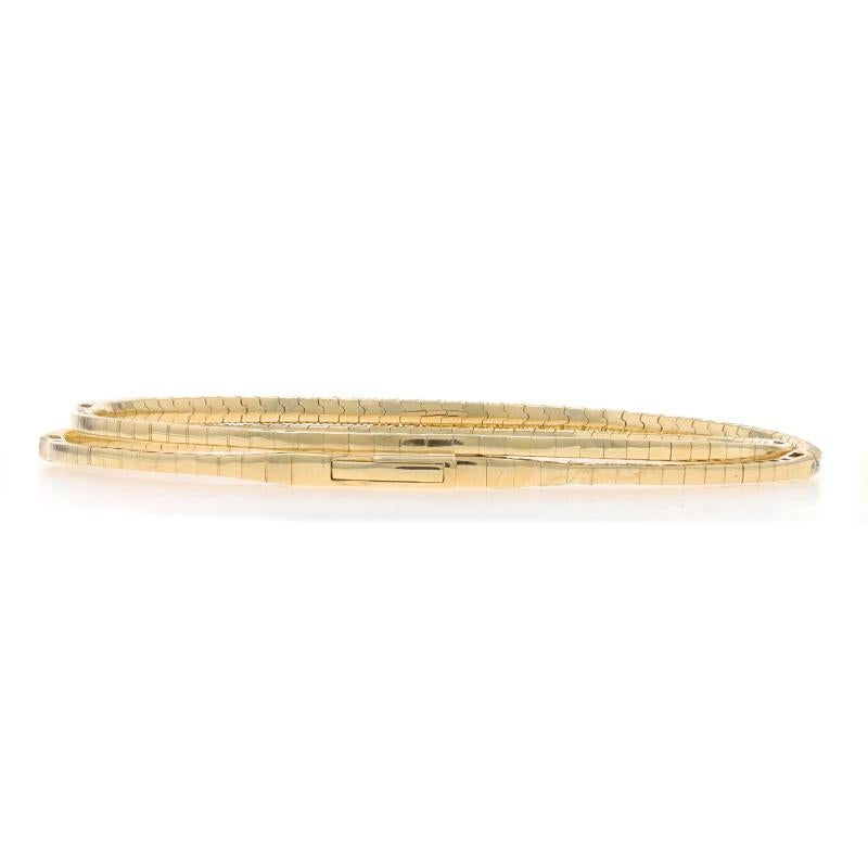 Donna Bracciale crossover con diamanti in oro giallo da 6 1/2