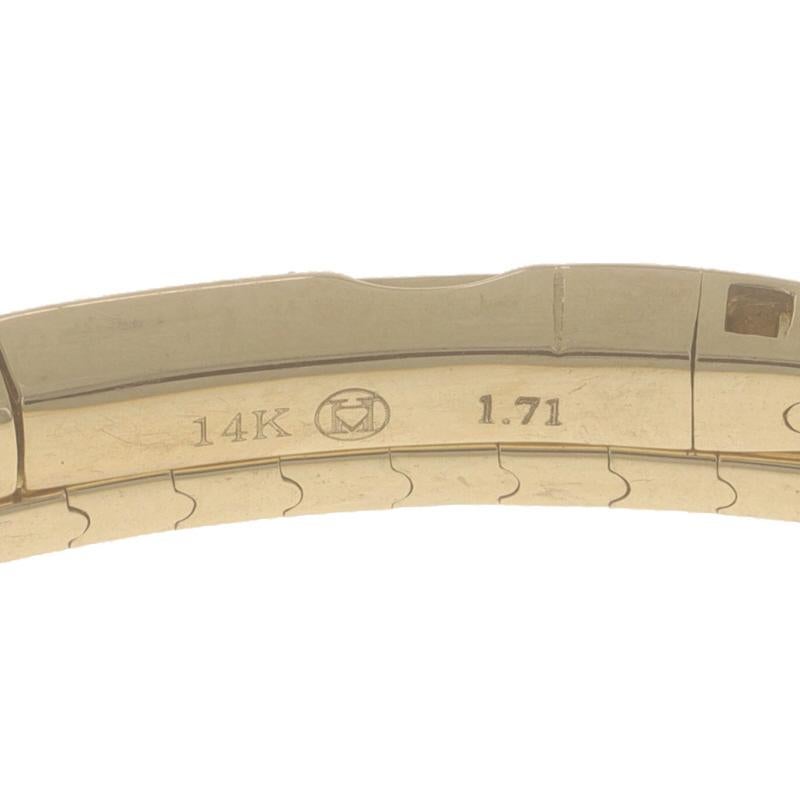 Bracciale crossover con diamanti in oro giallo da 6 1/2