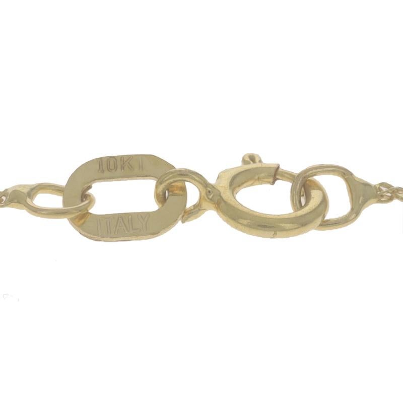 Collier à barres de diamants en or jaune 17 3/4