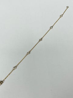 Pulsera de diamantes de oro amarillo por metros