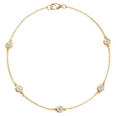 Gelbgold-Diamant-Armband von by the Yard