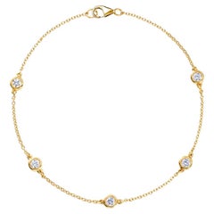 Yellow Gold Diamond by the Yard Bracelet