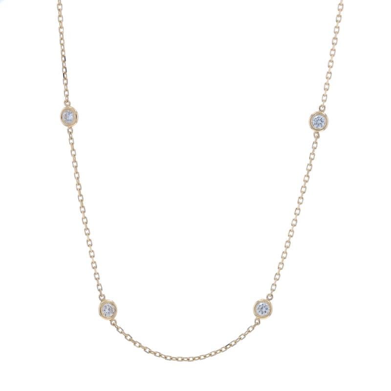 Contenuto del metallo: Oro giallo 14k

Informazioni su A. Stone

Diamanti naturali
Carati: 1.00ctw
Taglio: Rotondo brillante
Colore: I - J
Chiarezza: SI2 - I1

Carati totali: 1,00ctw

Stile della catena: Cavo con taglio a diamante
Stile della