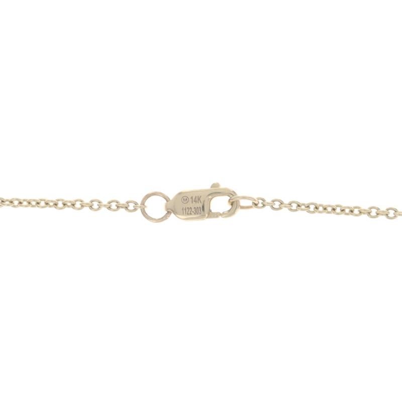 Collier en or jaune avec diamants à l'unité 18