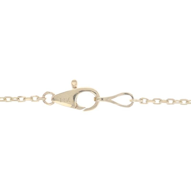 Collier en or jaune avec diamants à l'unité 18