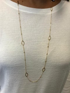 Yellow Gold Diamond by the Yard Necklace