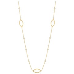 Yellow Gold Diamond by the Yard Necklace