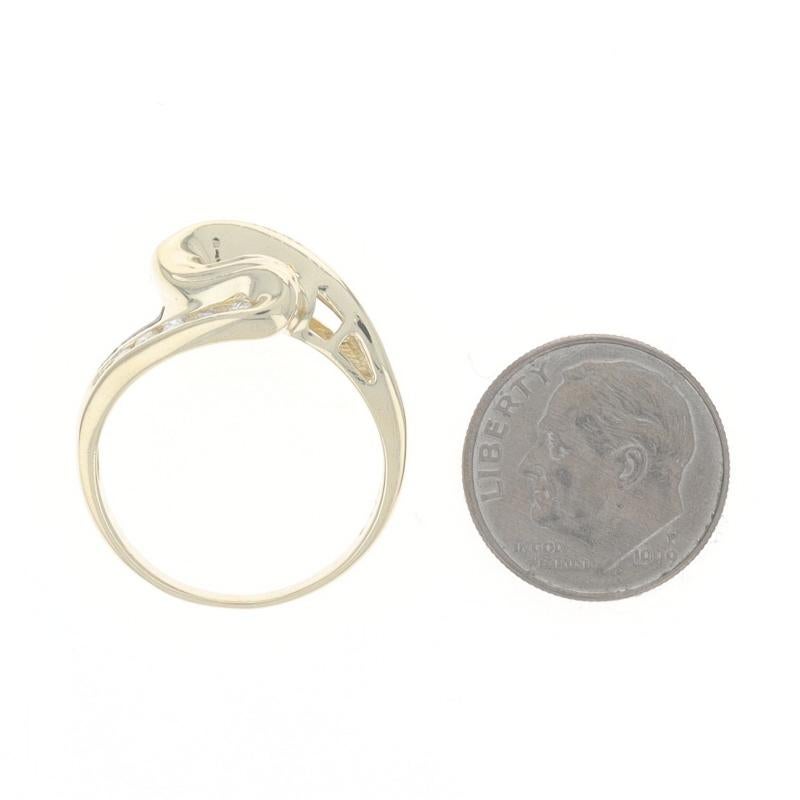 De las mujeres Anillo de oro amarillo con diamantes redondos y baguette de 14k 1,00ctw en venta