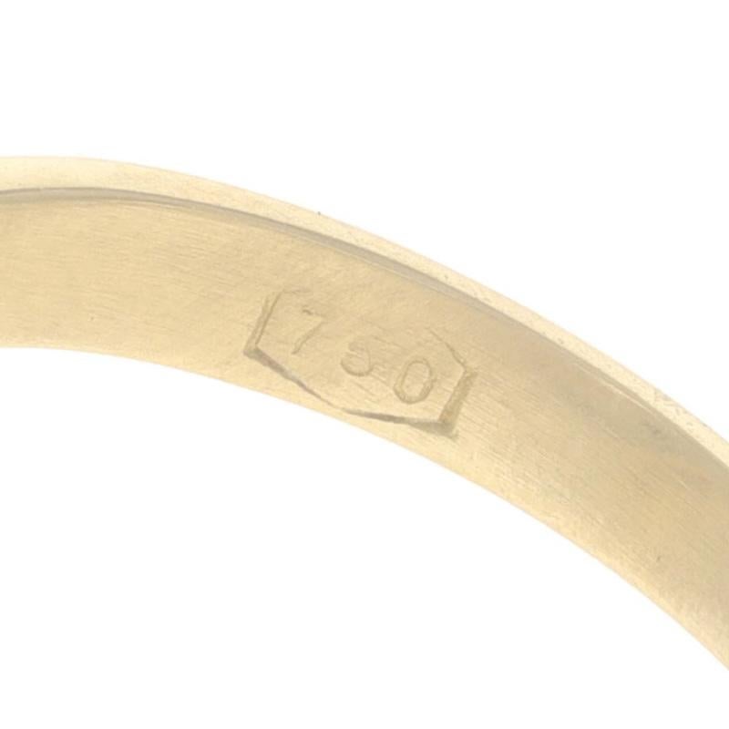 Yellow Gold Diamond Bypass Band - 18k Round Brilliant 1.22ctw Adjustable Ring For Sale 2