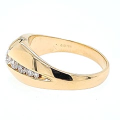 Yellow Gold Diamond Channel Ring