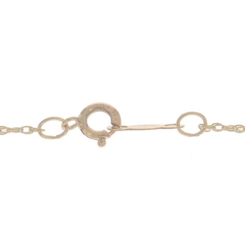 Collier en or jaune avec pendentif en forme de cercle de diamants - 10k Round Cut .14ctw Excellent état - En vente à Greensboro, NC