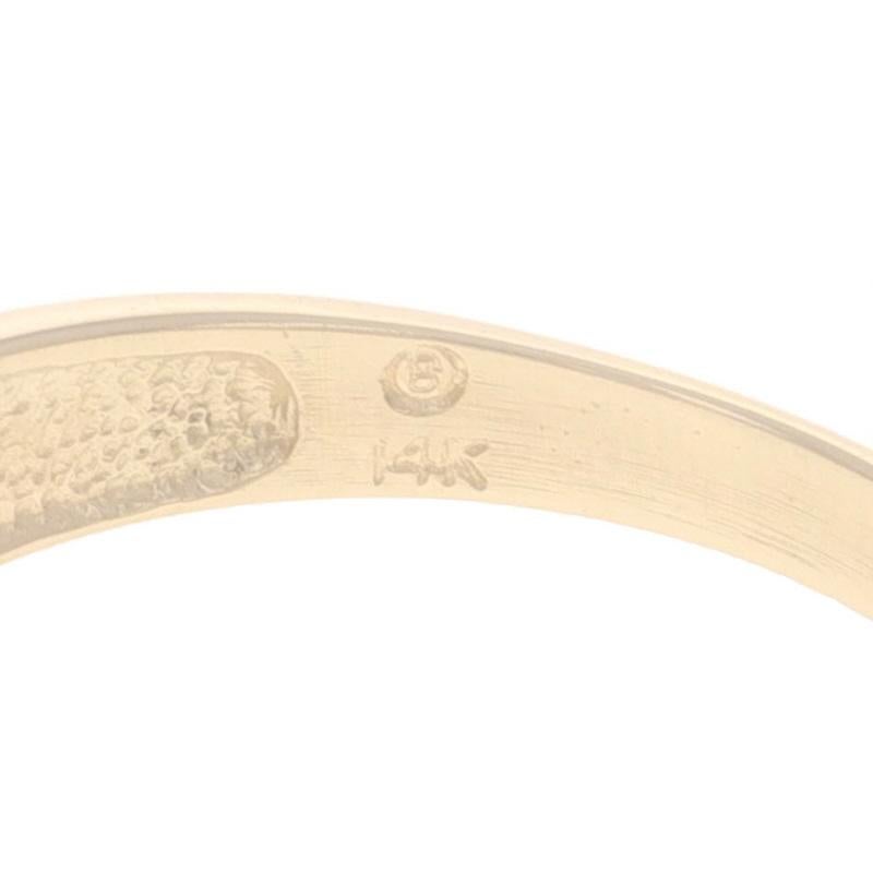 Gelbgold Diamant-Cluster-Band 14k Runde Brillant .25ctw Ring im Angebot 2