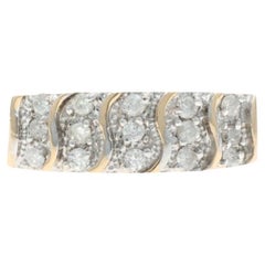 Bague en or jaune 14k à diamant rond brillant .25ctw