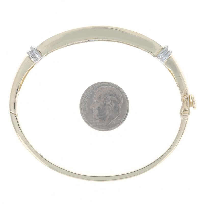 Bracelet en or jaune avec grappes de diamants 6 1/2