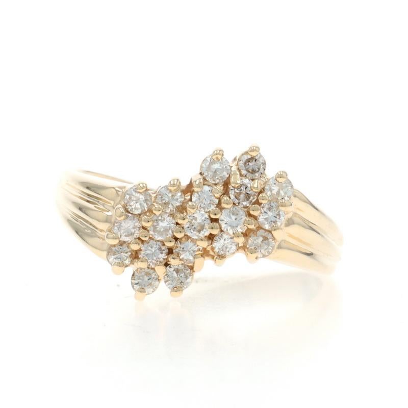 Größe: 7
Gebühr für Größenanpassung: Up 3 Größen für $35 oder Down 2 Größen für $35

Metallgehalt: 14k Gelbgold

Informationen zu Stein

Natürliche Diamanten
Karat(e): .45ctw
Schliff: Runder Brillant
Farbe: I - J
Klarheit: SI2 - I1

Karat gesamt: