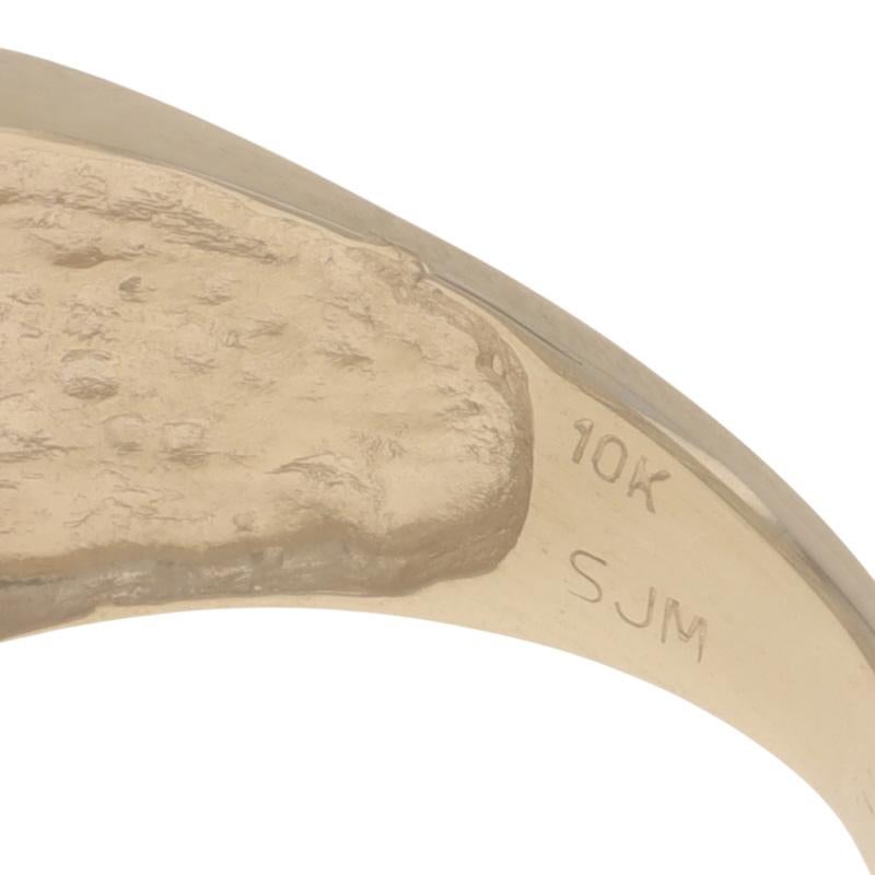 Anello da cocktail a grappolo di diamanti in oro giallo -10k Baguette 1.00ctw Channel Set Ring in vendita 3