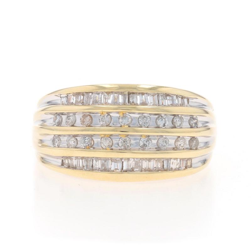 Taglia: 6 3/4
Tassa sulle taglie: Up & Up di 2 taglie per $35 o Down di 2 taglie per $35

Contenuto metallico: oro giallo 10k e oro bianco 10k

Informazioni su A. Stone

Diamanti naturali
Carati: .33ctw
Taglio: Brillante rotondo e Baguette
Colore: