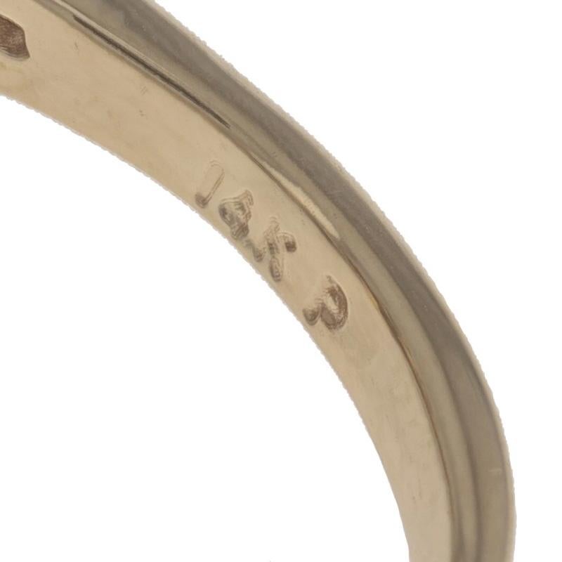 Anello bypass con cluster di diamanti in oro giallo -14k Round 1.00ctw Floral Cross in vendita 2