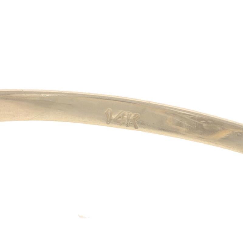 Bague bypass en or jaune avec grappe de diamants - 14k Round 1.00ctw Waterfall en vente 2