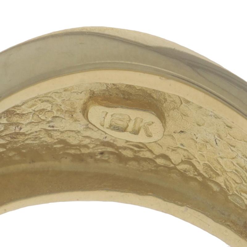 Anello bypass con cluster di diamanti in oro giallo - 18k Round 2.00ctw Ribbon in vendita 2