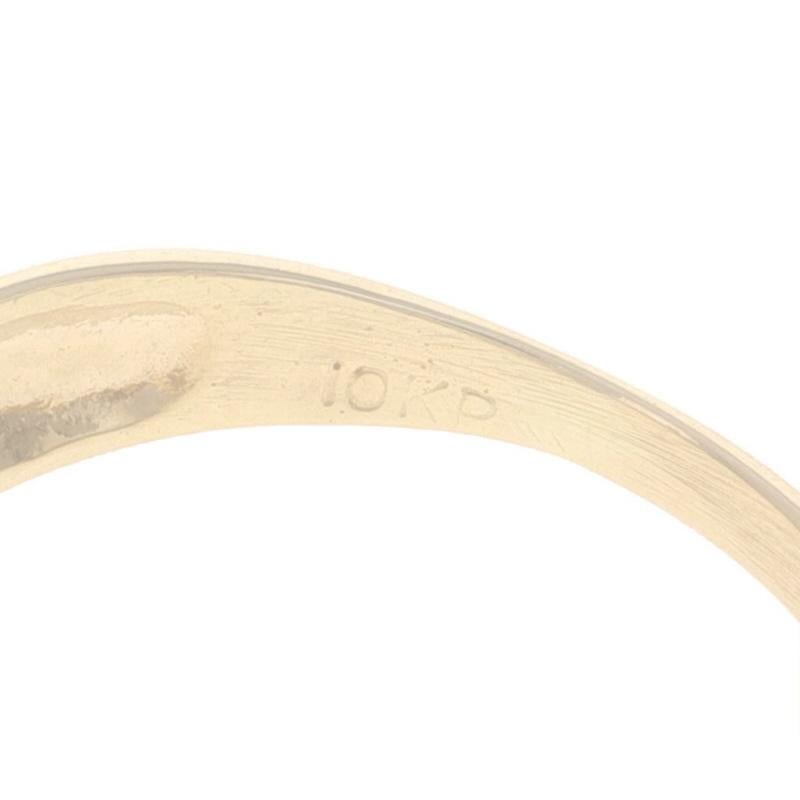 Yellow Gold Diamond Cluster Cocktail Ring -10k Round Brilliant .50ctw Engagement For Sale 2