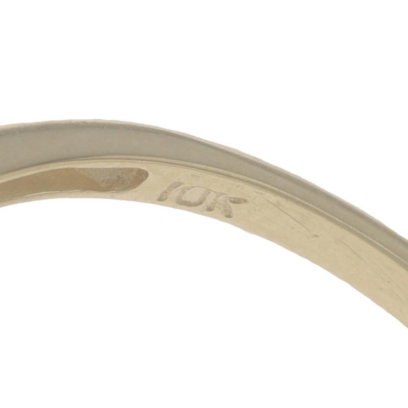Yellow Gold Diamond Cluster Cocktail Ring - 10k Single & Baguette .50ctw 2