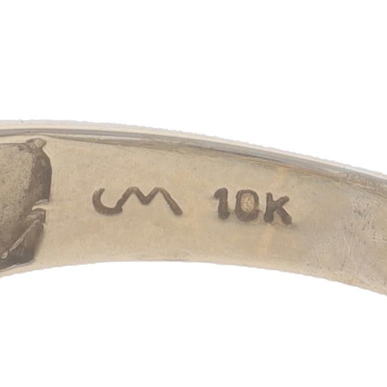 Gelbgold Diamant-Cluster-Cocktailring - 10k Einzelschliff .50ctw 2