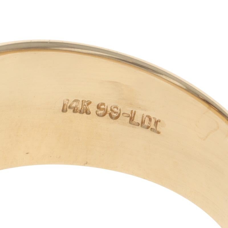 Yellow Gold Diamond Cluster Cocktail Ring - 14k Round Brilliant 1.00ctw Floral For Sale 2