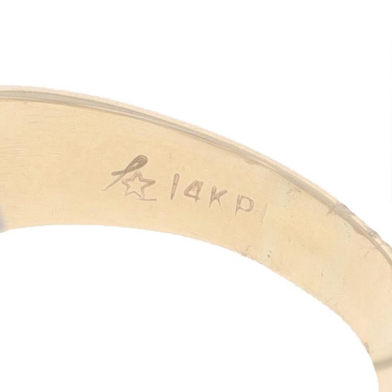 Bague cocktail en or jaune avec grappe de diamants - 14k Rond brillant 1.20ctw en vente 1