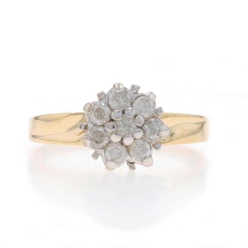 Taille : 8
Frais de taille : Up&Up 1 taille pour $35 ou Down 2 tailles pour $35

Contenu métallique : Or jaune 10k et or blanc 10k

Informations sur les pierres

Diamants naturels
Carat(s) : .40ctw
Coupe : Brillant rond
Couleur : G - H
Clarté :