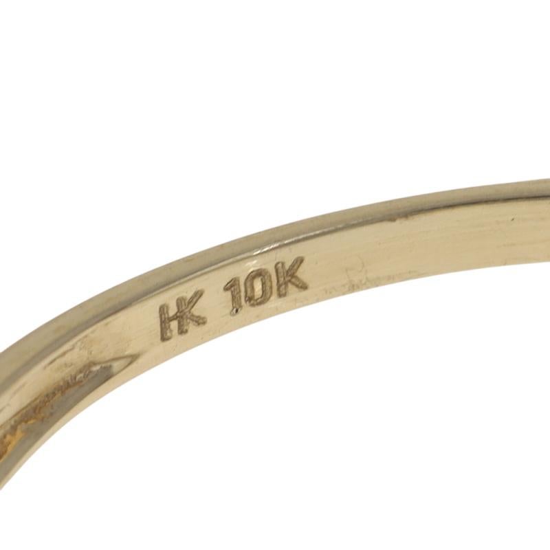 Bague de fiançailles en or jaune avec grappe de diamants - 10k Single .25ctw en vente 2