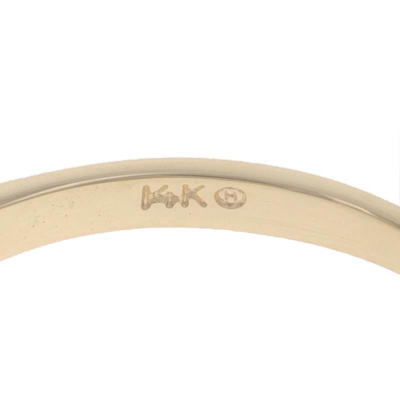 Verlobungsring aus Gelbgold mit Diamant-Cluster-Halo 14k Rnd .50ctw mit drei Steinen 1