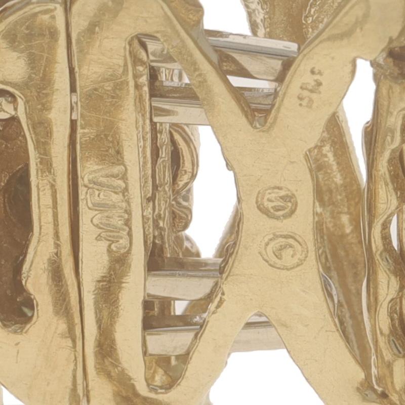 Bracelet à maillons en or jaune et diamants 6 3/4