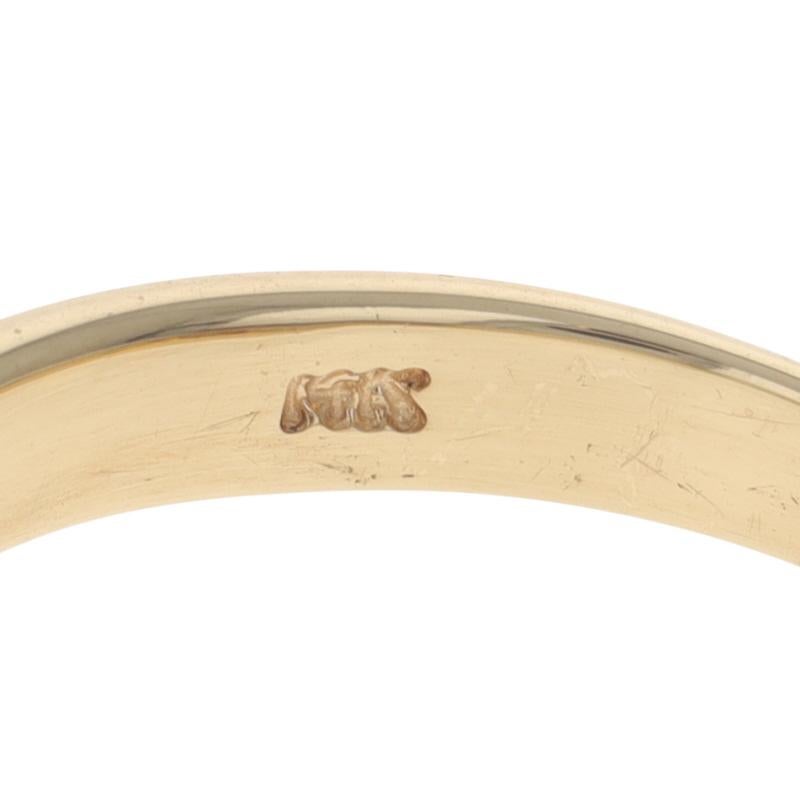 Yellow Gold Diamond Cluster Ring - 14k Princess .50ctw en vente 2