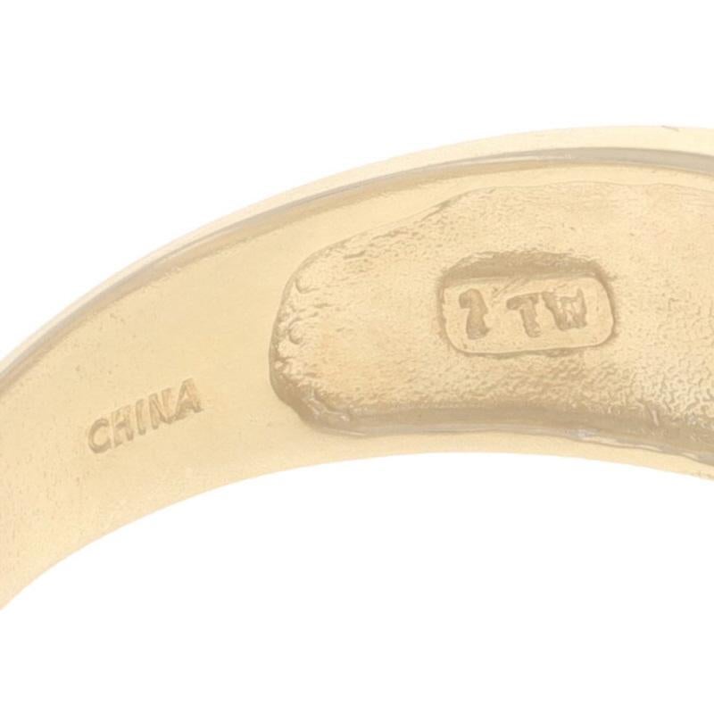 Anello a grappolo di diamanti in oro giallo 14k Brilliante rotondo 1,00ctw Floreale in vendita 2