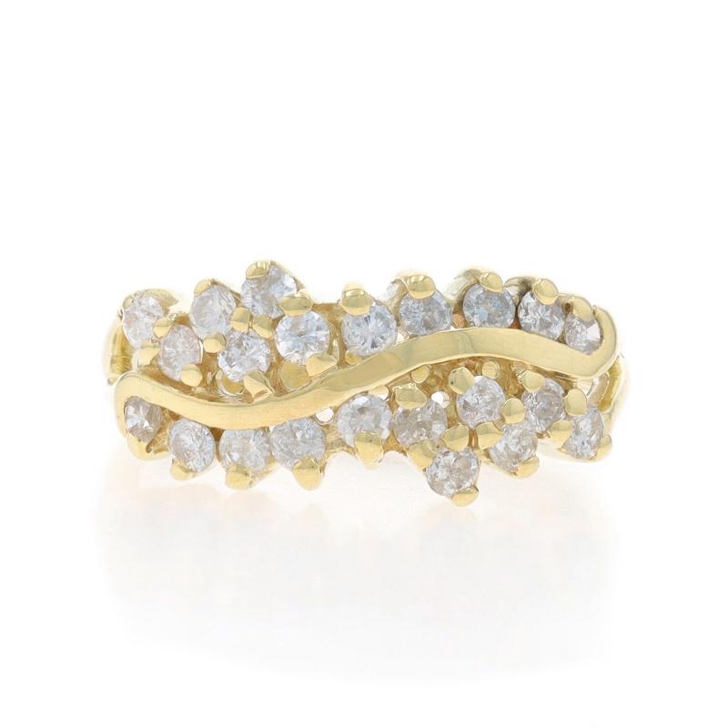 Taille : 5
Frais de taille : Up&Up 2 tailles pour $35 ou Down 1/2 taille pour $35

Contenu du métal : Or jaune 14k

Informations sur les pierres

Diamants naturels
Carat(s) : .61ctw
Coupe : Brillant rond
Couleur : F - G
Clarté : I1 - I2

Total des