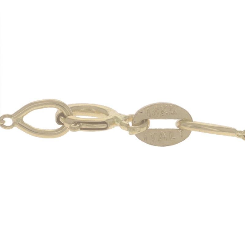 Collana con diamanti convertiti da aureola a penzoloni in oro giallo 14k Princess .28ctw Regolazione in vendita 1