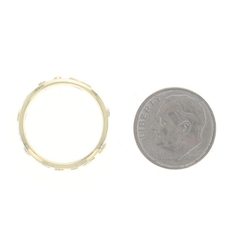 Bague en or jaune diamantée lune et étoile - 18k Rd & Marq .30ctw Ring SZ 6 en vente 1