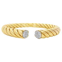 Maurice Fine Jewelry - Manschettenarmreif aus Gelbgold und Diamanten
