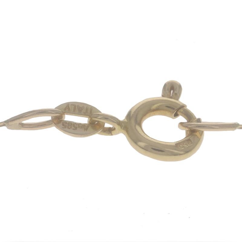 Donna Collana con ciondolo a barre curve di diamanti in oro giallo da 16